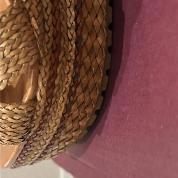 EXE Braided Tan Platform Sandals - Picture 15 of 17